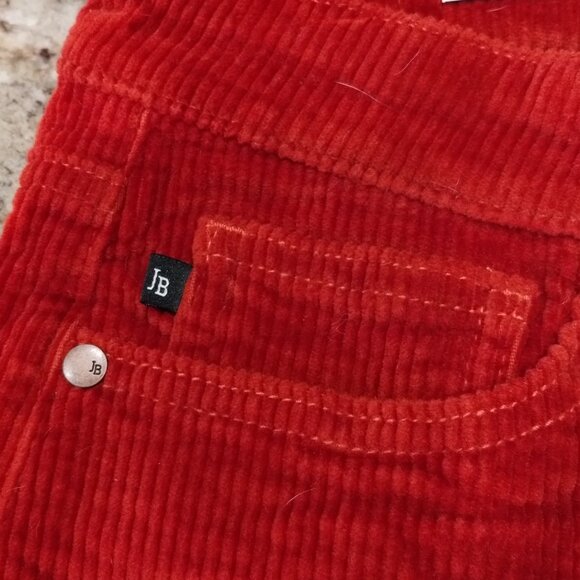 Judy Blue High Waist Ankle Straight Orange Corduroy Pants Size 13/31 . - Picture 5 of 11